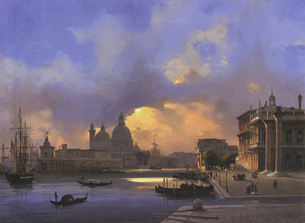 Venezia – Il molo al tramonto