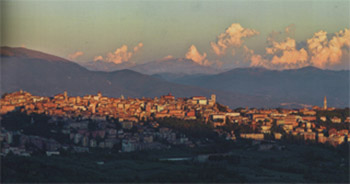 Tramonto a Perugia
